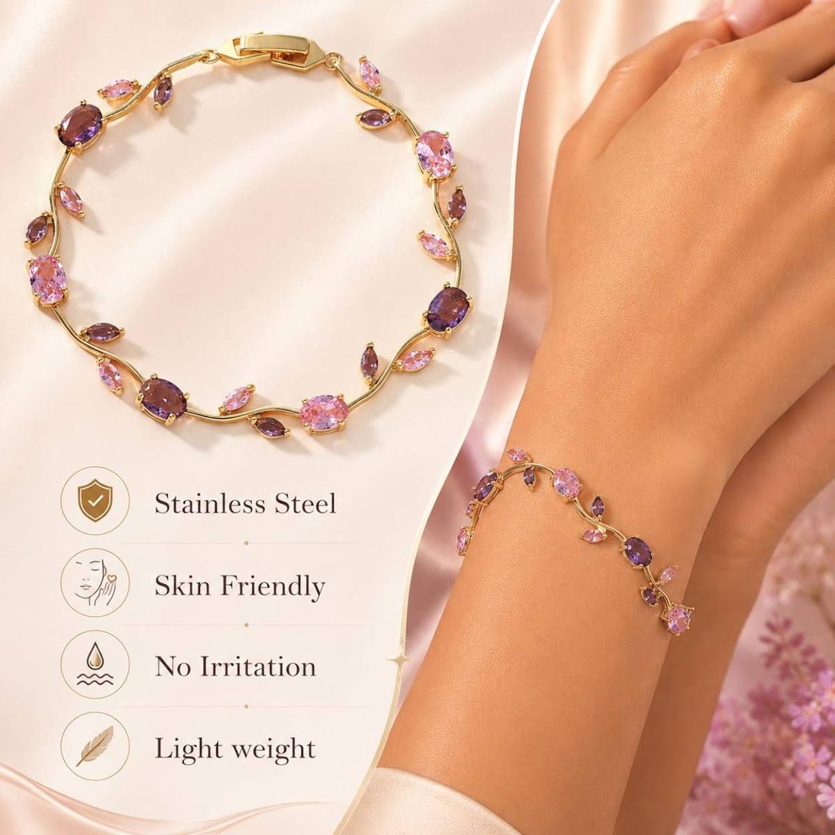 Stack It Bangle Set, Gold-tone